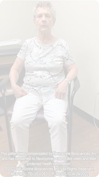 Tardive Dyskinesia- 71-year-old woman with tardive dyskinesia showing oro-buccal-lingual stereotypy worsened by physical activation