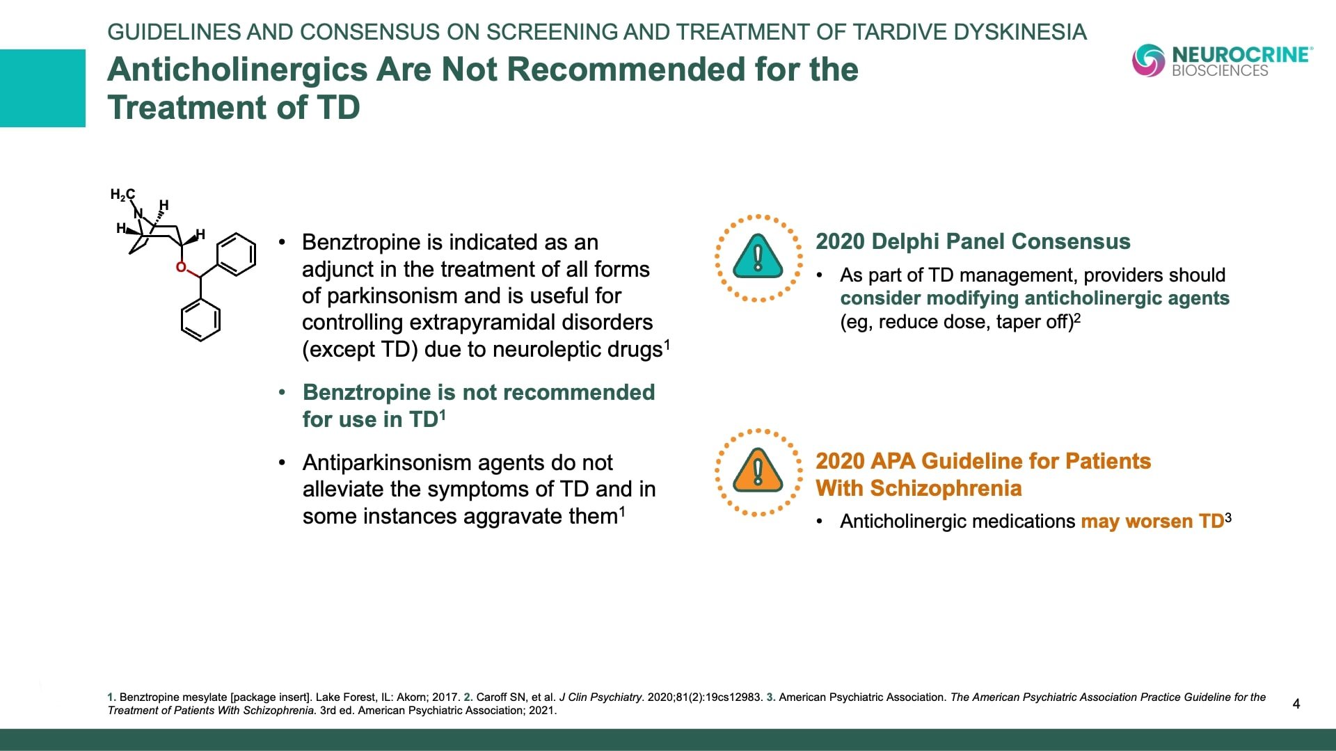 Guidelines and Consensus on Screening and Treatment of TD, Slide 4