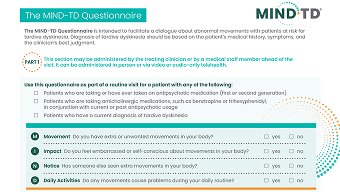 The MIND-TD Questionnaire