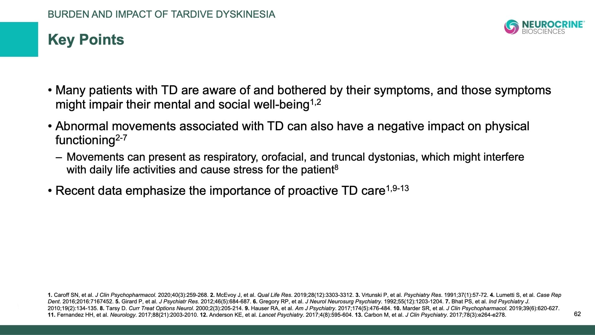 Tardive Dyskinesia Differential Diagnosis Slide Library for Clinicians in Training, Slide 62