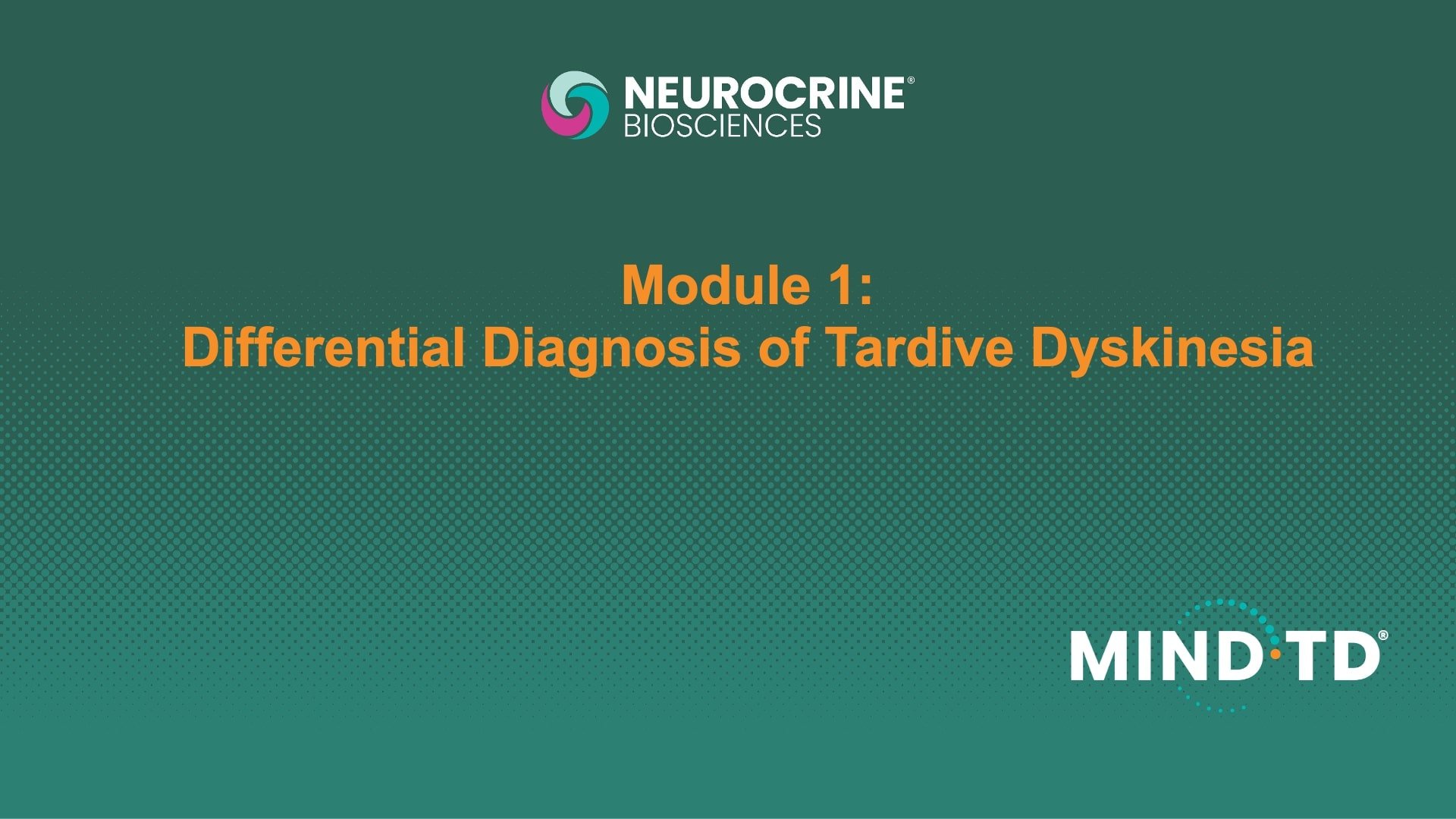 Tardive Dyskinesia Differential Diagnosis Slide Library for Clinicians in Training, Slide 17