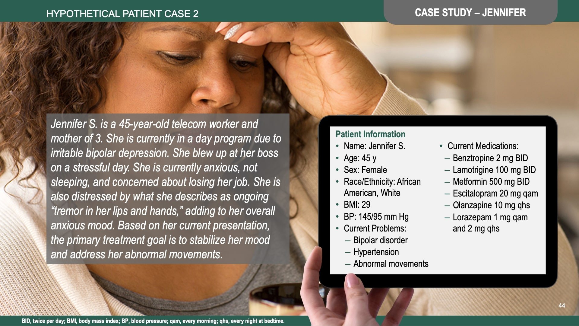 Tardive Dyskinesia Differential Diagnosis Slide Library for Clinicians in Training, Slide 44