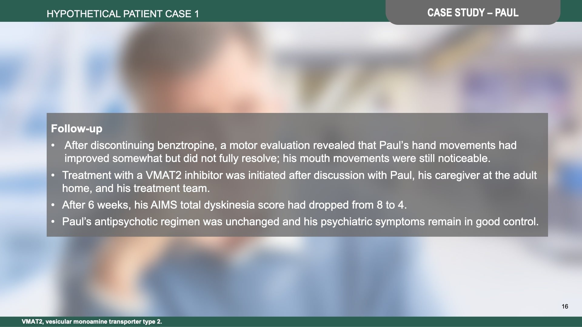 Tardive Dyskinesia Differential Diagnosis Slide Library for Clinicians in Training, Slide 16