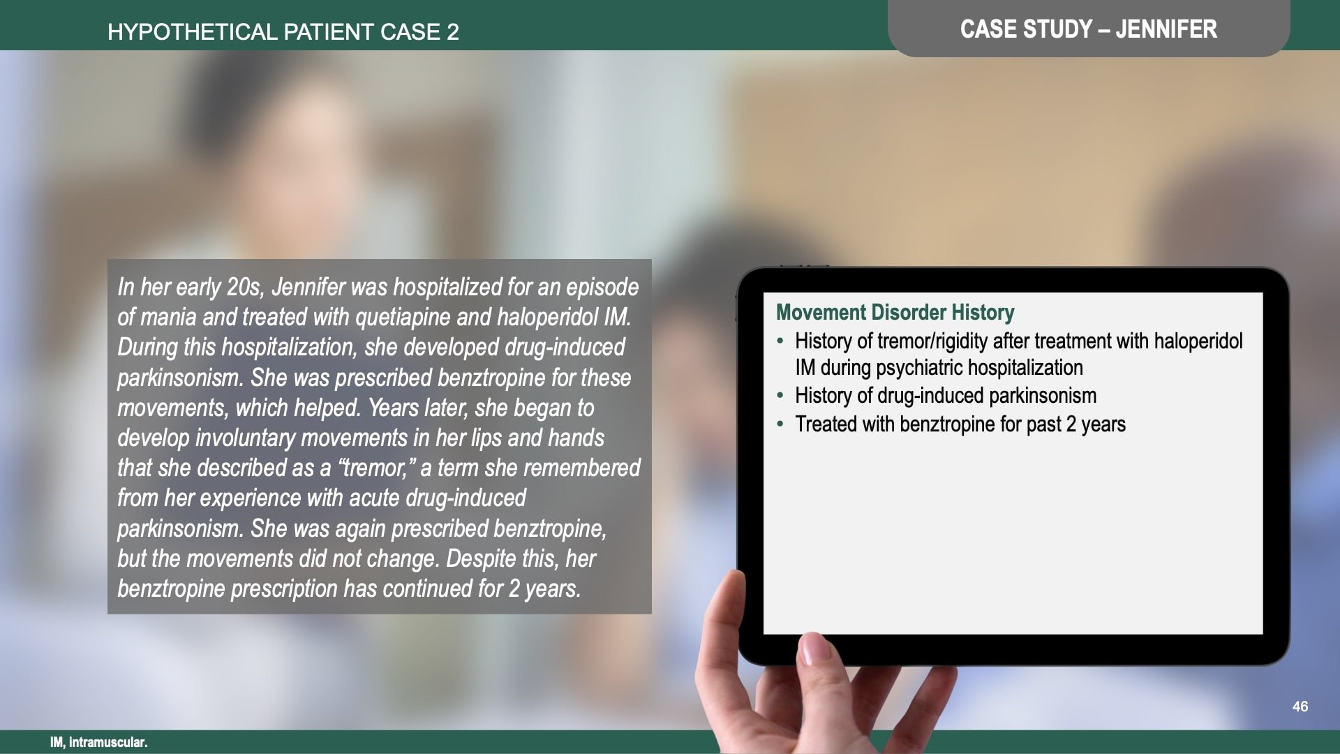 Tardive Dyskinesia Differential Diagnosis Slide Library for Clinicians in Training, Slide 46