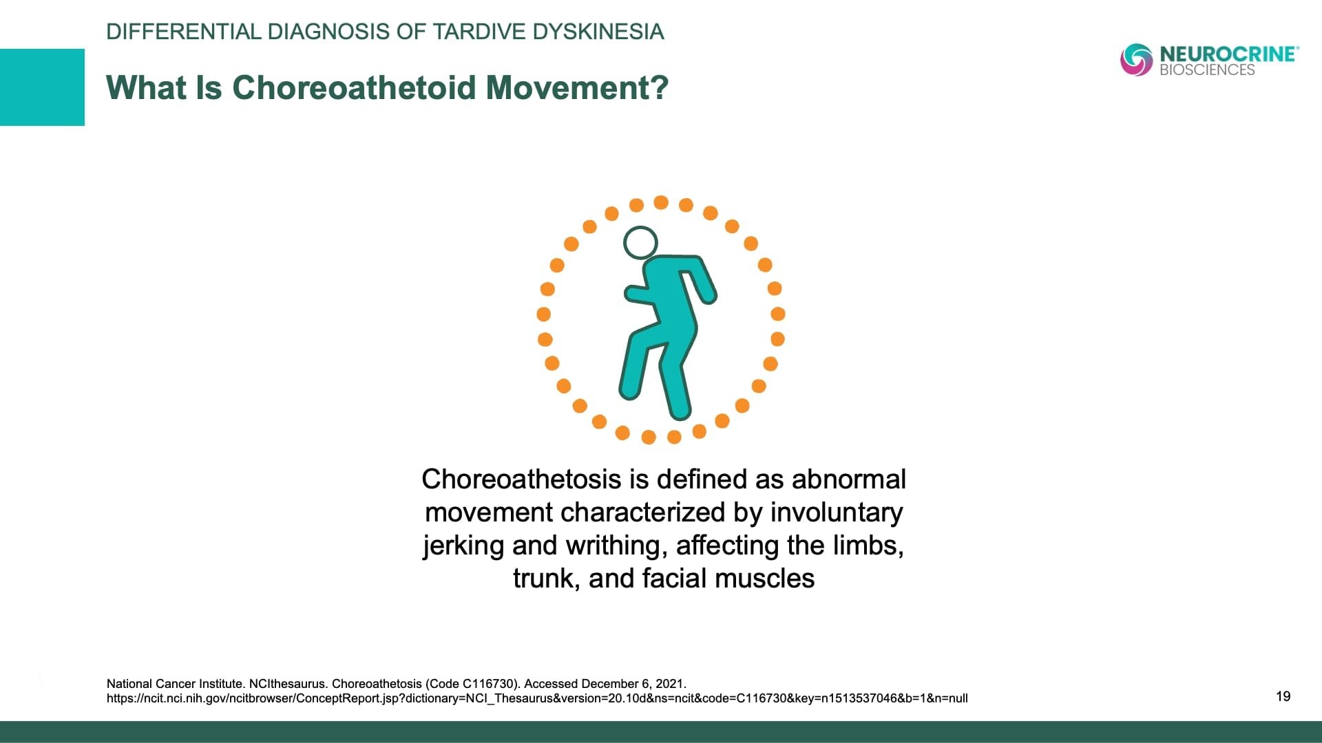 Tardive Dyskinesia Differential Diagnosis Slide Library for Clinicians in Training, Slide 19