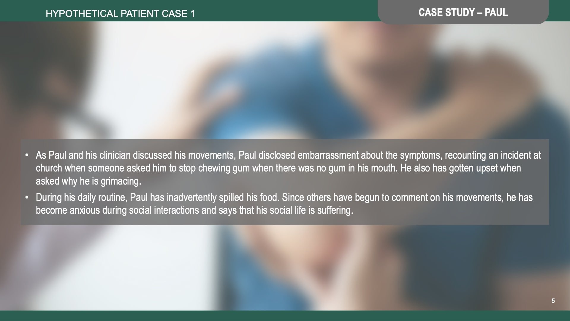 Tardive Dyskinesia Differential Diagnosis Slide Library for Clinicians in Training, Slide 5