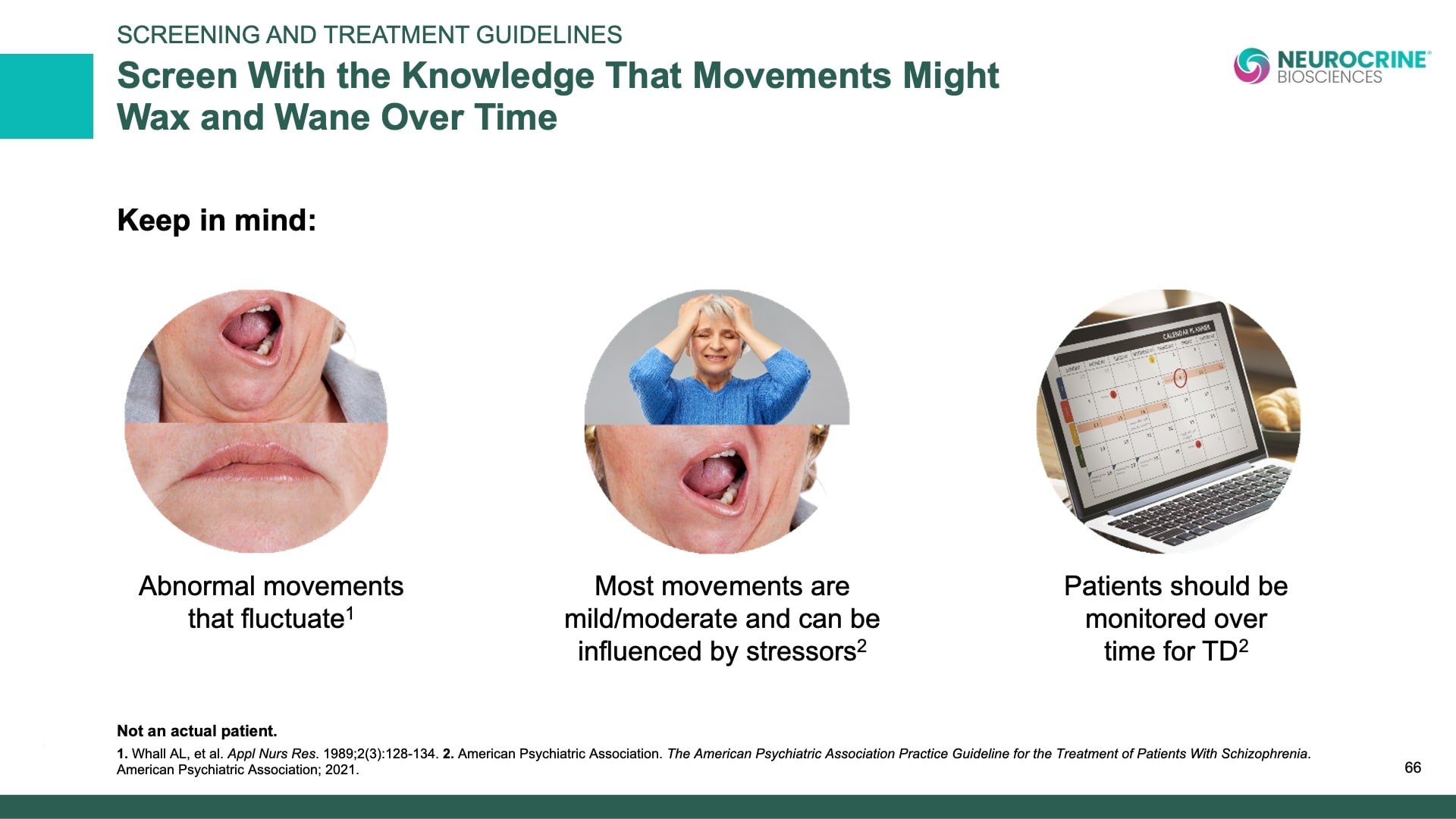Tardive Dyskinesia Differential Diagnosis Slide Library for Clinicians in Training, Slide 66